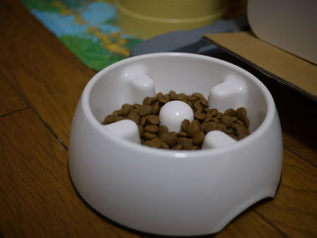 猫が吐く、吐き出すのを防ぐ原因 ガッツイて食べるのを防ぐお皿
